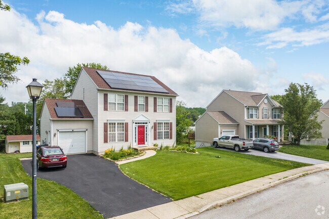 Attached garages are common in Atglen.