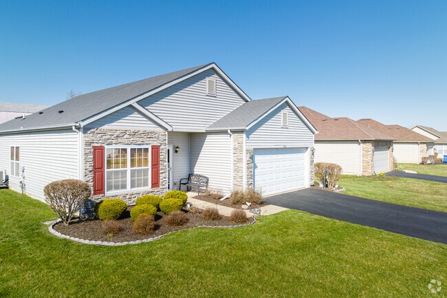 Yards are well maintained in Crown Point.