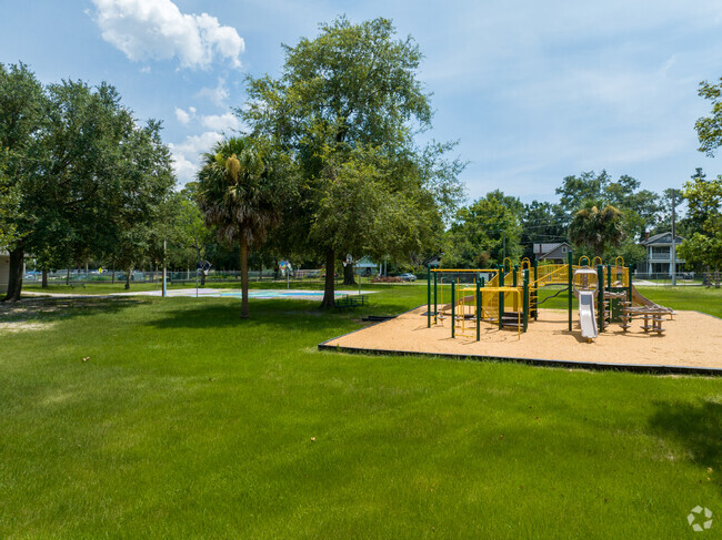 Central Riverside Elementary School's playground is favored by students at recess.