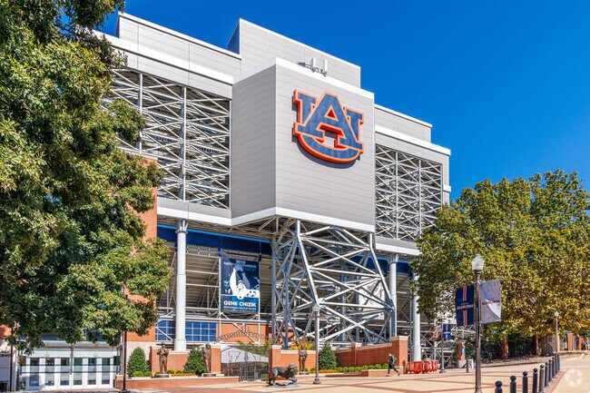 Auburn University near Stage Road is home to the famous Jordan-Hare Stadium, home of the Tigers.