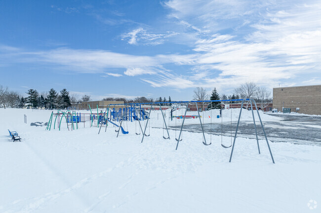 Students at Merton Primary School can enjoy the playground ar recess.