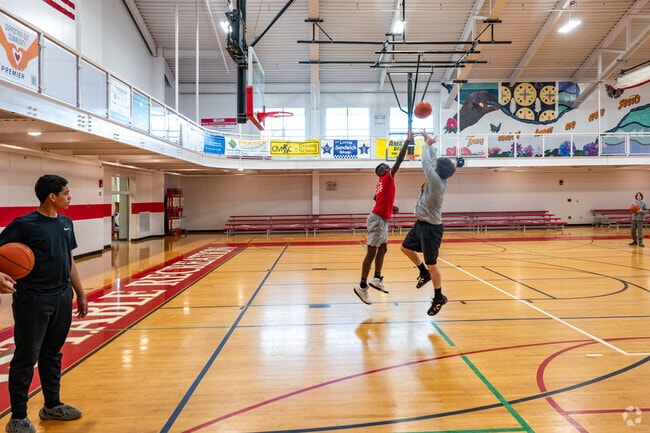 Kids can work on their jump shot at the Hyannis Youth & Community Center.