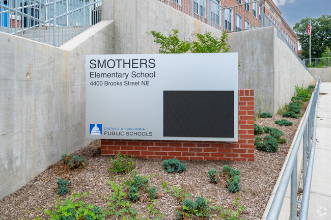 Sign for Smother Elementary School in Mahaning Heights.