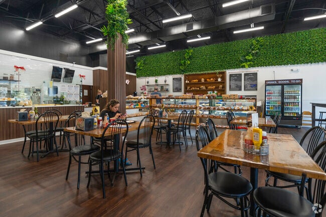 Brazilian bakery treats await at a shop in Deerfield West.
