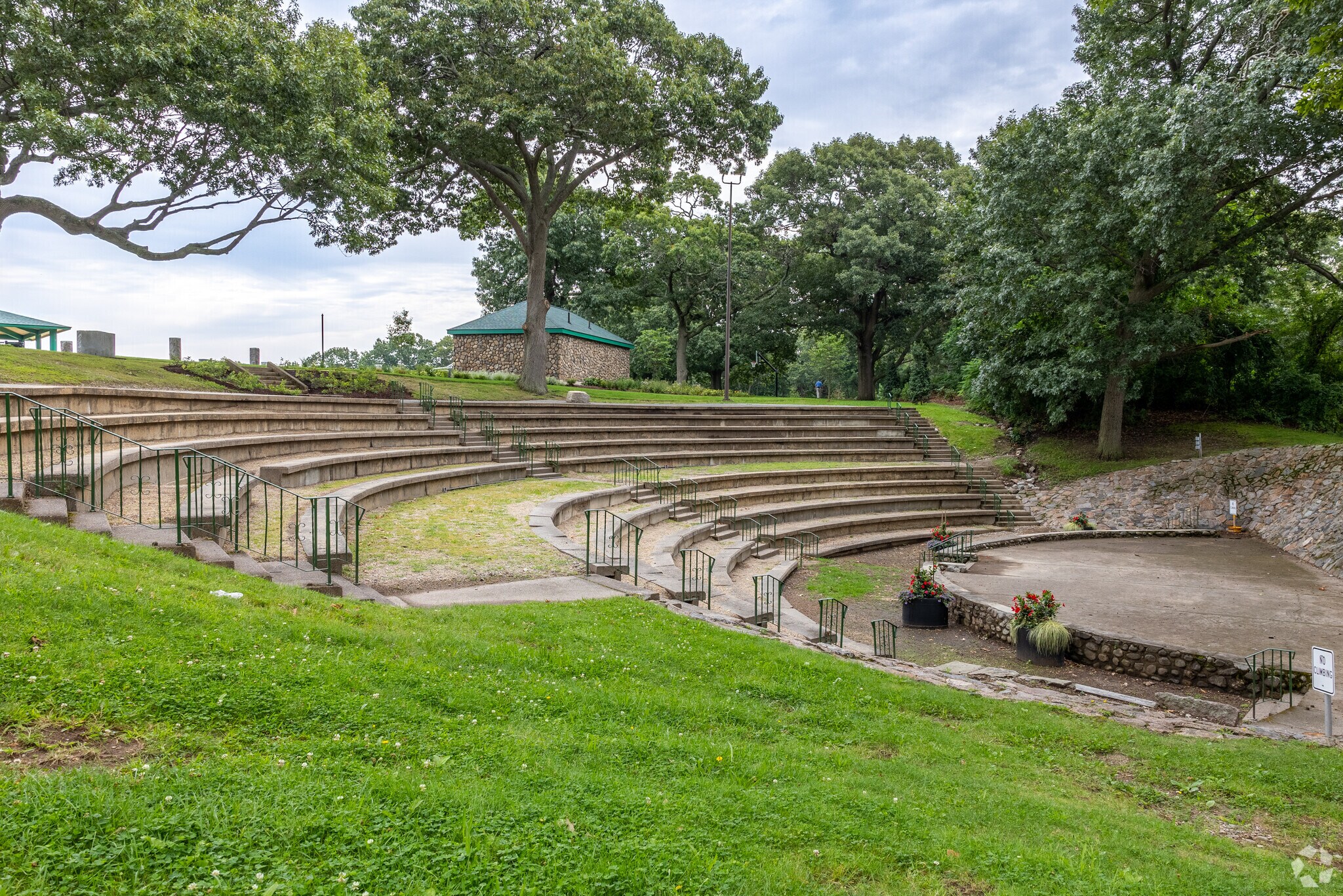 Stop by Merrymount Park to enjoy a show at the ampitheatre.