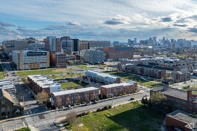 Downtown Baltimore is not far from the Middle East neighborhood.