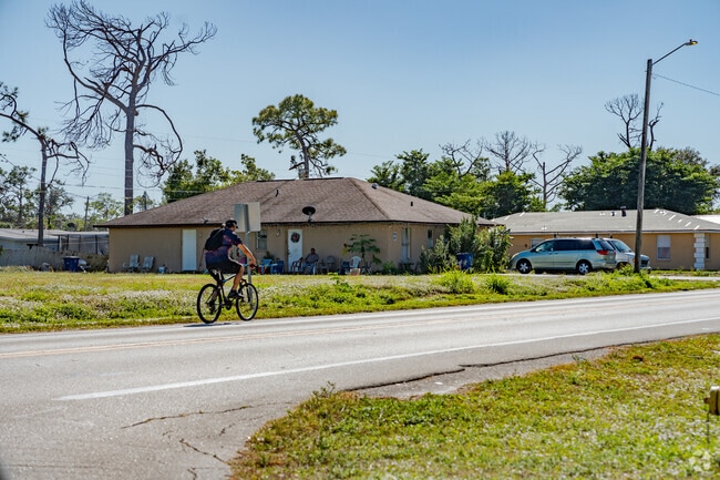 Many Villas residents can easily commute via bicycle to and from home.