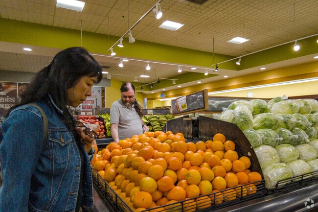 Locals shop for Asian groceries at 99 Ranch in nearby Alviso.