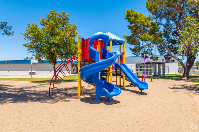 Discover endless fun and laughter at the colorful playground of Whitman Elementary in Mesa, AZ.