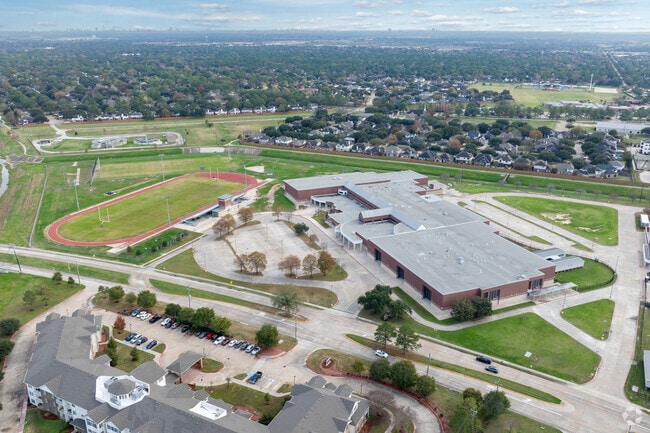A bird's-eye view reveals Aragon Middle School's inspiring landscape.