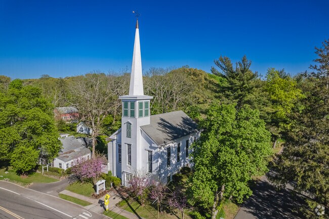 Stony Brook Community Church is located  on Christian Ave in the historic Stony Brook Village.