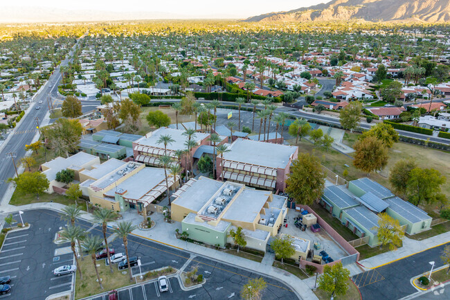 A view of the Cahuilla Elementary School buildings from the street.