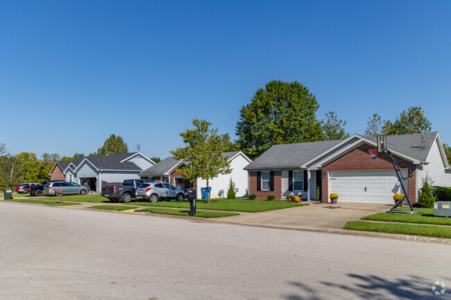 Ranch style homes are popular in Thruston.