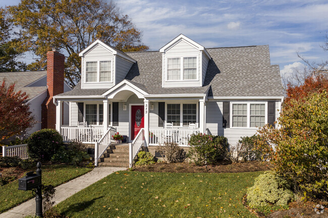 Cape Cod style homes in the Oceanfront neighborhood evoke timeless coastal charm.