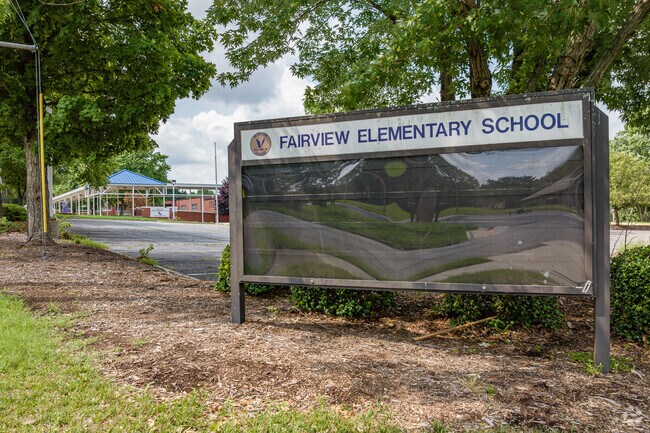 Fairview Elementary School's signboard keeps the community up to date with school events.