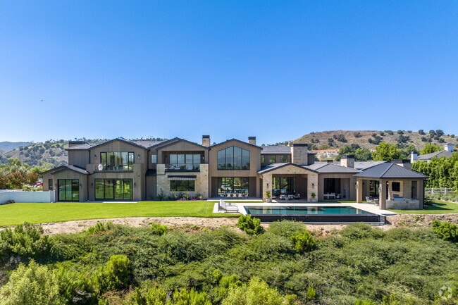 Modern styled pools are major staples of the Hidden Hills community.