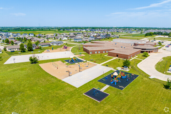 Clay Elementary School in Altoona has three different playsets so there is plenty of space.