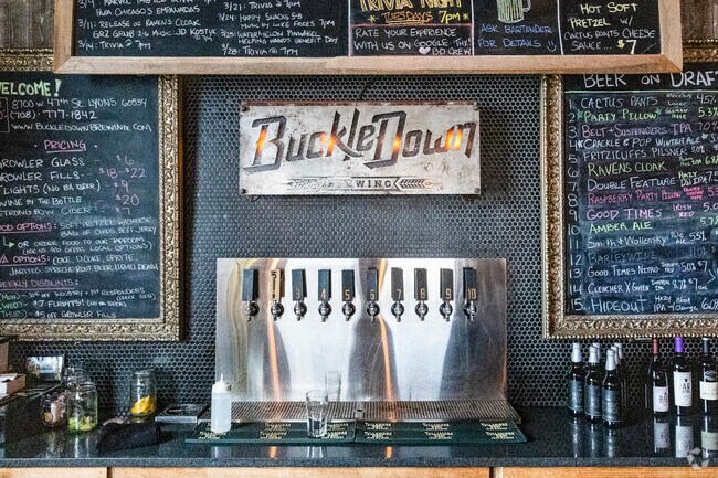 Buckle Down Brewery in Lyons has a wide variety of beers on tap.
