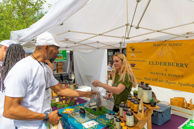 West Palm Beach Green Market is a great place to find natural oils and Eldeberry juice.