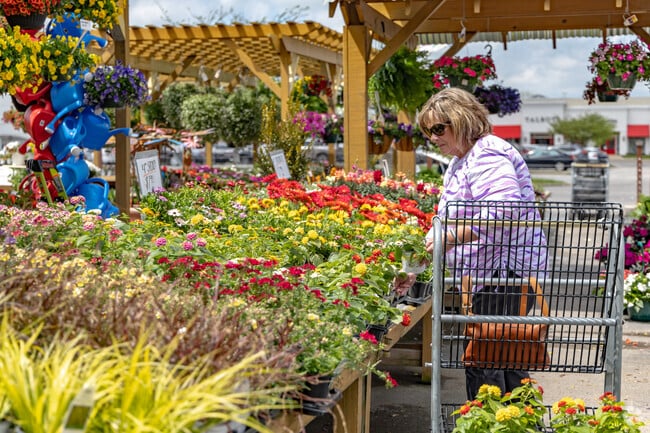 Stonewall homeowners shop for annual flowers at Sunshine Grow Shop.
