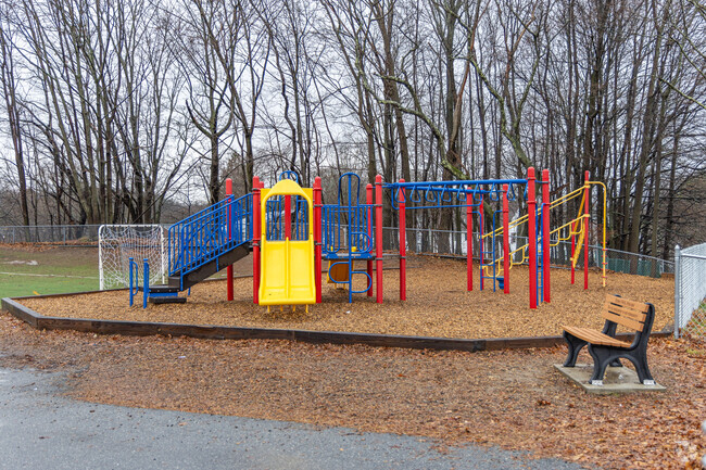 The playground area at the Linscott-Rumford Elementary School in Woburn, MA.