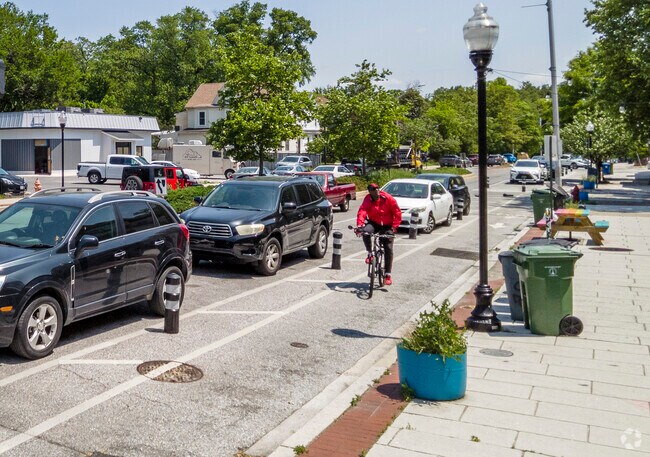 Lauraville is an active community and has dedicated bike lanes for its residents.