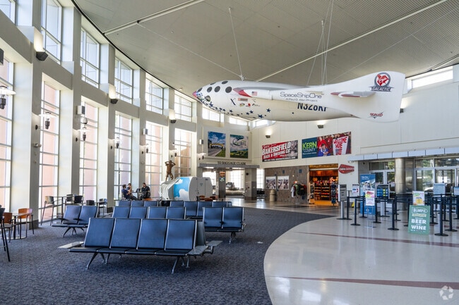 Meadows Field Airport offers Terra Bella commuters a nearby option for regional flights.