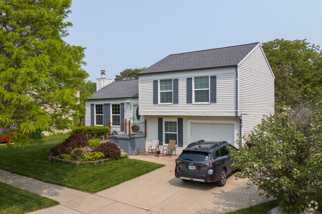 Two-story Colonial-Revial homes offer additional space in the Forest View neighborhood.
