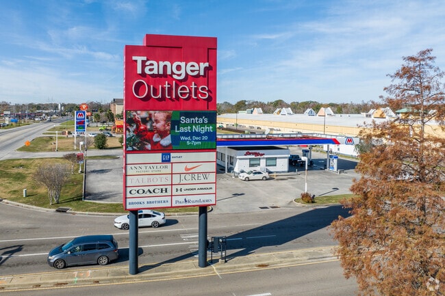 Tanger Outlets offer restaurants and shopping, all within thirty minutes of rural Darrow.