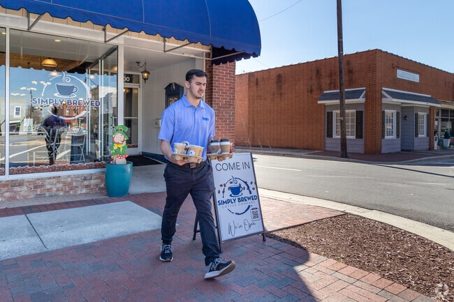 Get your caffeine fix at Simply Brewed in downtown Clinton.