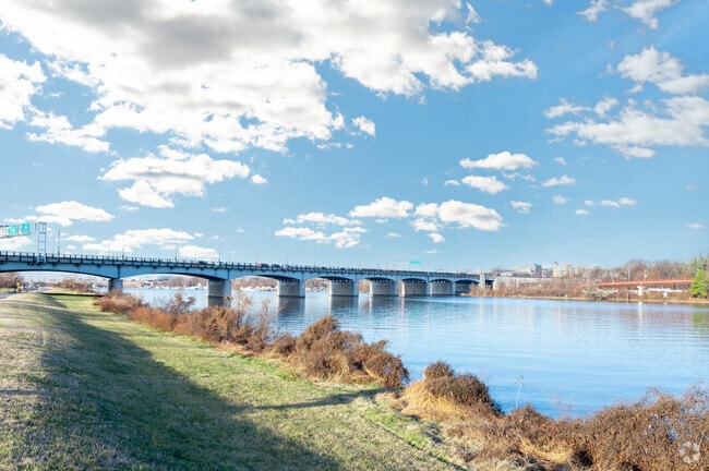 The John Philip Sousa Bridge spanning the Anacostia River near Buena Vista.