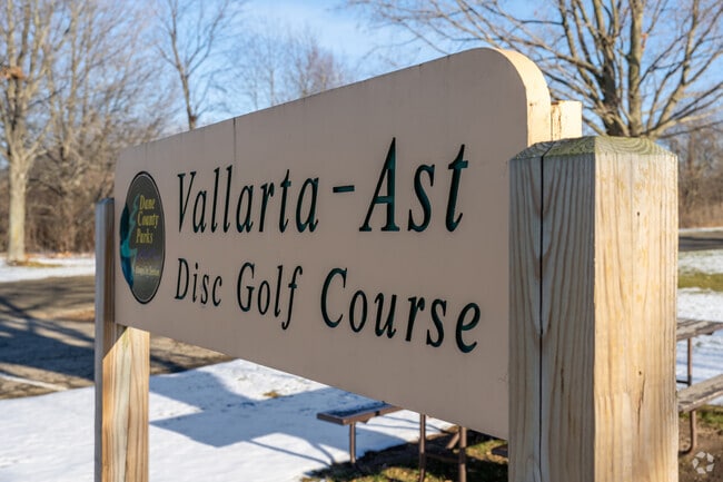 The Vallarta-Ast Disc Golf Course near Sun Prairie's Westside Neighborhood is a great way to spend the afternoon.
