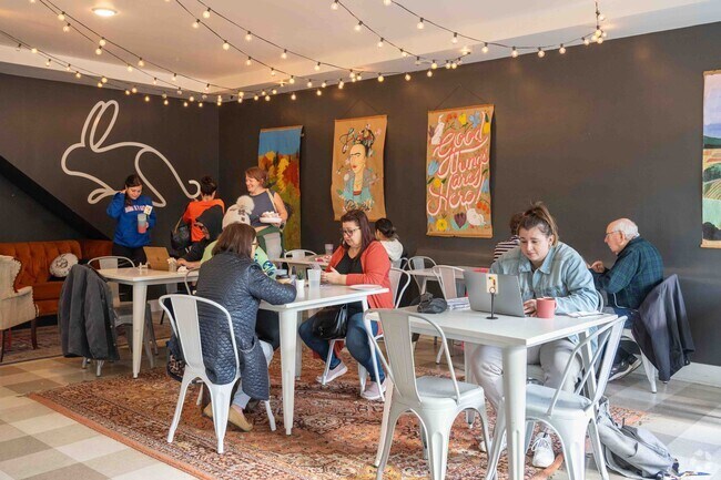 Hopscotch Bakery in the Clark neighborhood offers many pastries, cupcakes and cakes plus coffee.