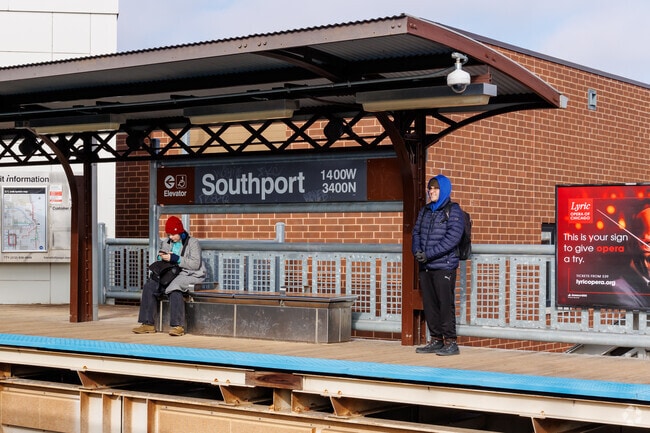 Residents can take the "L" at Lakeview's Southport station.