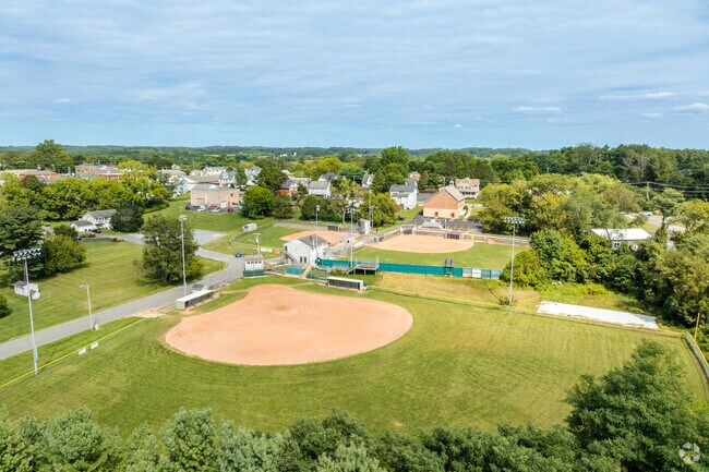 Rising Sun Little League fields host youth baseball games and community events.