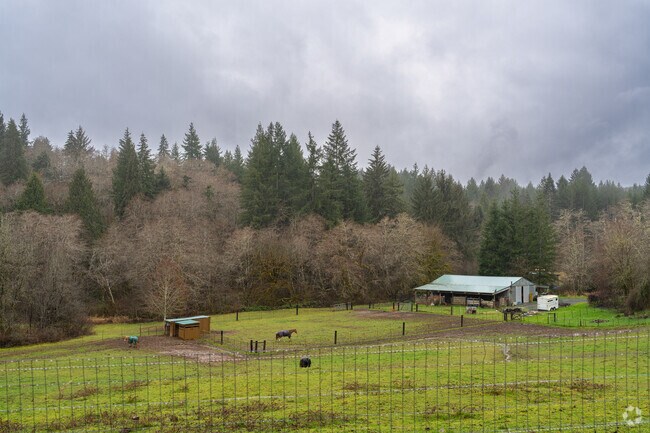 Larger acreage provides space to set up a family farm or ranch.