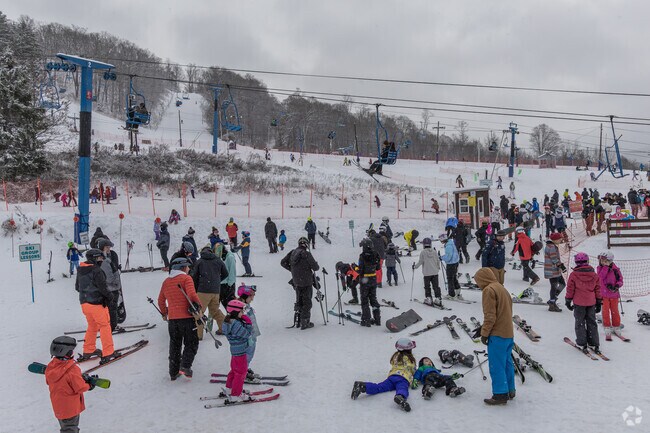 Hit the slopes at Thunder Ridge Mountain just 10 minutes from Lake Carmel.