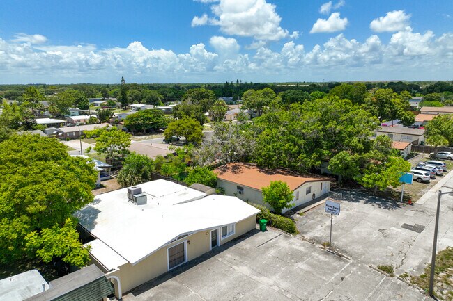 View of surrounding homes and Rising Stars Academy.