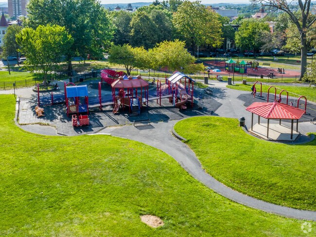 Bring your kids down to the City Park Playground just minutes from Outlet Area