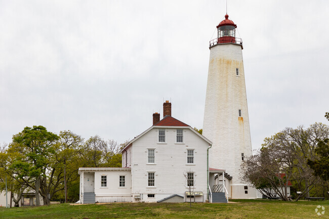 The Sandy Hook Lighthouse in Sea Bright was constructed in 1762.
