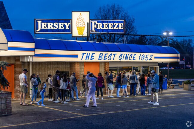 Jersey Freeze is the most popular ice cream place in the area.
