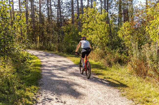 Hunters Park offers a variety of walking and biking trails that are easily accessible.