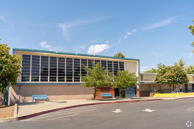 Main entrance to Carmichael School in Carmichael, Carmichael CA