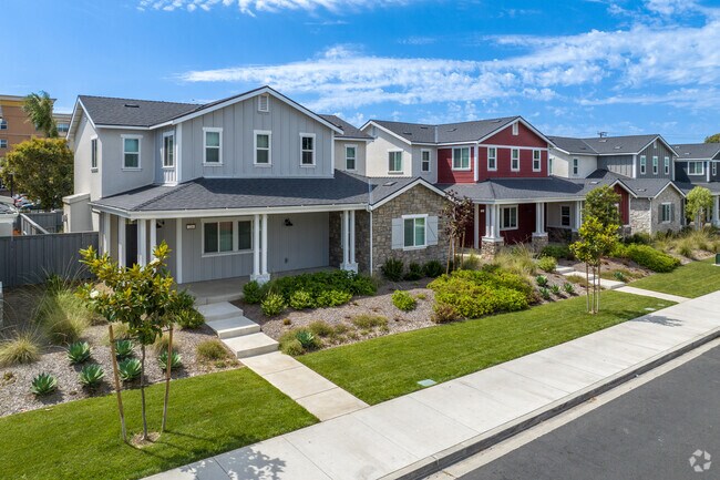 Homes within Fremont South feature drought tolerant landscaping.