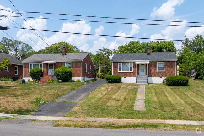 Rows of brick ranch homes are common through out Vinton.