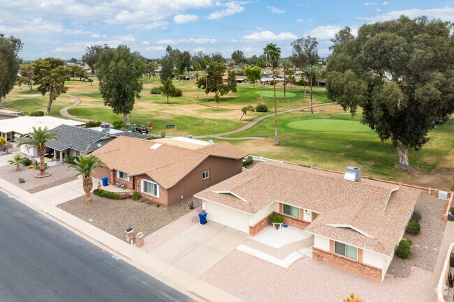 Plenty of homes in Sunland Village are ranch-style with a view of the golf course fairway from their backyard.