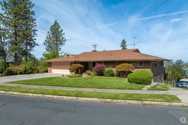 Homes within the Lincoln Heights neighborhood have a view of downtown Spokane.
