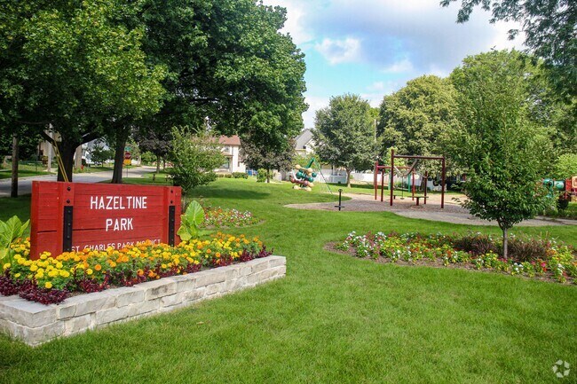 Hazeline Park has lush greenery and walkways to enjoy.