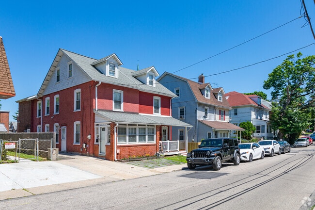 Charming twin homes provide more modest housing options within Bryn Mawr’s architecturally diverse neighborhoods.