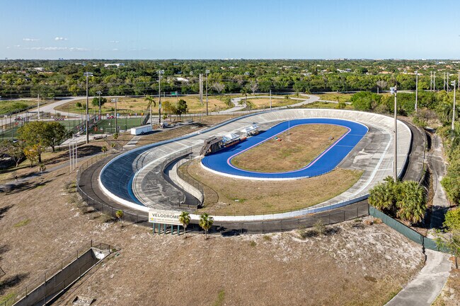 The Brian Piccolo Park and Velodrome in Pasadena Lakes opened in 1987 and covers 175 acres.